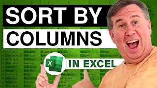 Excel - Sort by Columns: Episode 1345