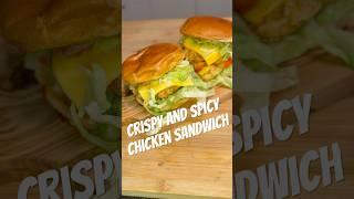 Spicy Mayonnaise Crispy Chicken Sandwich #cooking #burger #crispy #crispychicken #shorts