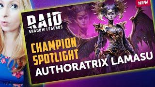 FIRST LOOK! Authoratrix Lamasu Leila REACTS! - RAID Shadow Legends