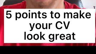 5 points to make sure your CV look great for German Job/ University application￼s