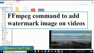 FFmpeg command to add watermark image on video | Overlay filter