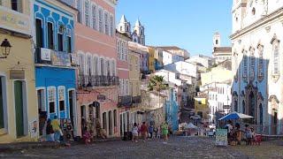 SALVADOR BAHIA - RUAS DO PELOURINHO ATÉ ELEVADOR LACERDA  (22 Novembro,2024)