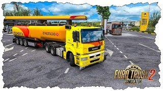 РАБОТАЮ ВОДИТЕЛЕМ БЕНЗОВОЗА РОСНЕФТЬ - EURO TRUCK SIMULATOR 2