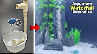 Underwater Waterfall Fish Tank Setup | Aquarium Decoration Ideas