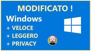 🪟 TUTTE le versioni di Windows MODIFICATE  Ultra VELOCI e PULITE dal bloatware