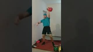 #КроссфитКомплекс "ОВЦЕБЫК" с #гиря32кг от #ВетврачГиревик #kettlebellvet #вызов #силоваятренировка