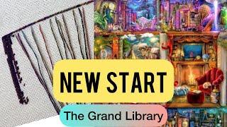 HAED The Grand Library NEW START Stitch With Me Full Coverage Cross Stitch Parking