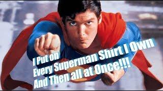 Poindexter Lounge Presents: Every Superman Shirt, Hoodie, and Jacket I Own! Then At The Same Time!