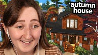 building the coziest autumn house possible in the sims