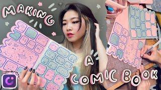 I Made A Flowercat Comic Book! | RISD Studio Vlog! | Tiffany Weng