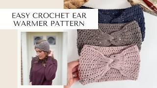 Easy Crochet Ear Warmer Pattern For Beginners