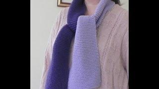 How to Knit Lesson One - The Garter Stitch Scarf