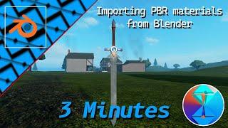 How to import PBR materials from Blender | Roblox Studio