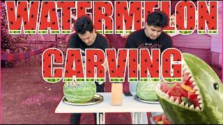 Watermelon Shark Carving
