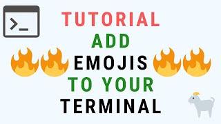 How to Add EMOJIS to Your Terminal Prompt - Customize the command Line (macOS Tutorial)