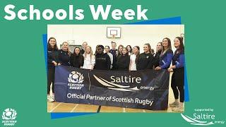 Firhill High School with Scotland Women | Scottish Rugby Schools Week 2023