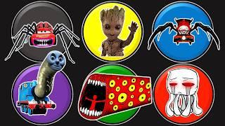 Spin Wheel Monster McQueen Eater, Groot, Choo Choo Charles, Thomas Lipan, Train Eater, Monster Ghast