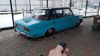 Пневмо от пульта дистанционного  управления на ваз Жигули 2103 lowrider