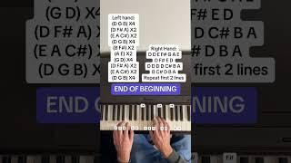 Djo - End Of Beginning (Easy Piano Tutorial With Letter notes)