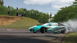 1000+hp Nissan Silvia S13 Drifting DCGP Ebisu West S8 in Assetto Corsa