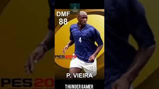 Patrick Vieira Evolution from Pes 2018 - Pes 2021 #shorts #pesshorts #funny #viralvideo