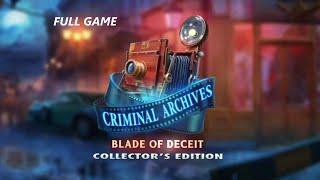 CRIMINAL ARCHIVES BLADE OF DECEIT CE FULL GAME Complete walkthrough gameplay + BONUS Chapter