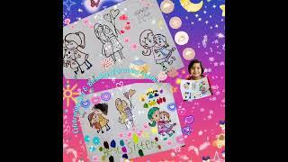 Lovely Sisters bond - Joy & blessing of growing together! My Art Ideas | Kids easy drawing ideas!