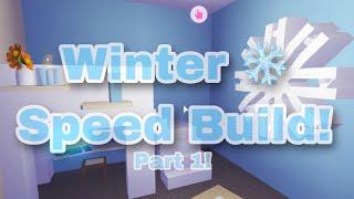 Cozy Winter Speed Build!! | Roblox Adopt Me | Emily Playz Roblox