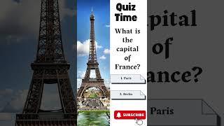  Daily Quiz: What's the Capital of France?  #shortstiktok #shorts #cogniquizz #quiz