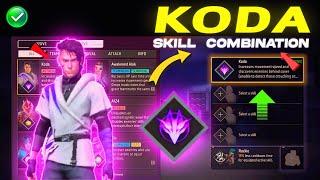 Koda character combination 2024 | Koda best combination in free fire | Koda character ability 2024