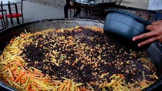 Today Uzbek pilaf was cooked for five hundred people |  5000KG WEDDING PILAF