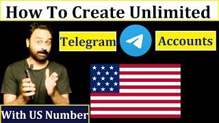 How to create unlimited Fake Telegram account with USA number | Free numbers for OTP verification