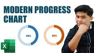 How to Create Modern PROGRESS CHART in Excel | Edcelle John Gulfan