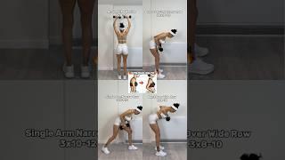 Strong Upper Body WorkoutGrab a set of dumbbells for these! #backworkout #upperbodyworkout