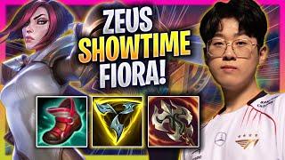 ZEUS SHOWTIME WITH FIORA! - T1 Zeus Plays Fiora TOP vs Darius! | Bootcamp 2024