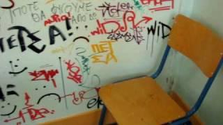 Graffiti in school class