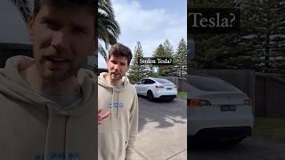 This is why nobody steals a Tesla  #tesla #teslamodely