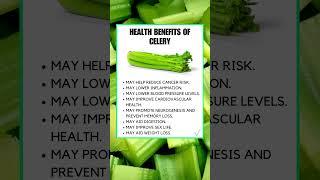 Health Benefits of Celery #shorts #celerybenefits #celery #healthbenefits #healthtips