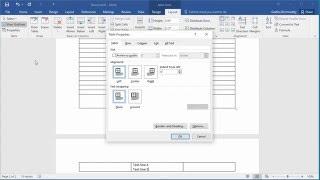 How to Prevent Row of a Table from Breaking Across Pages in Word 2016