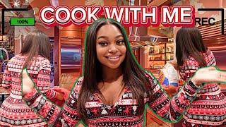 COOK DINNER FOR DEMIA & JESS WITH ME | Vloggmas day 4