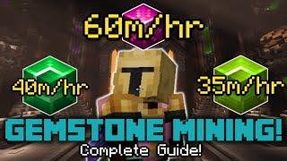 How to make 60m/hr with Gemstone Mining! | Hypixel Skyblock!