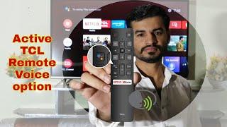 TCL Android LED TV Remote Voice setting / Use Your Remote as a MIC / TCL LED TV Remote settinge