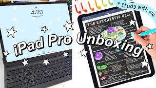 iPad Pro Unboxing & Accessories | Study With Me!