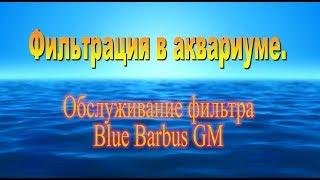 Фильтрация в аквариуме. Обслуживание фильтра Blue Barbus GM.