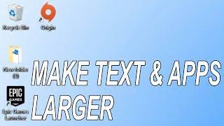 How To Change Desktop Icons & Font Size In Windows 10
