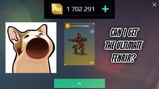 SPENDING ONE BILLION GOLD TO TRY TO GET ULTIMATE FENRIR!!!! War Robots