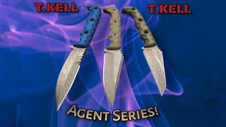 TKELL Agent Series!  An In-Depth Look at the 001, 002 & 003 Fixed Blades!