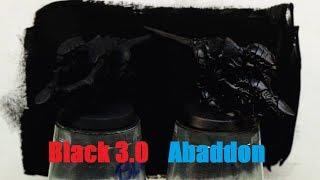 Is the "blackest black" good for painting miniatures? Black 3.0 vs Citadel and Vallejo