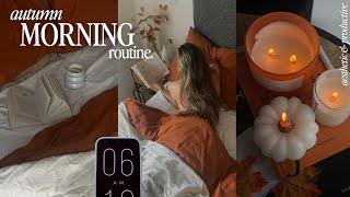 6am fall morning routine a cosy & productive morning with me ~aesthetic~