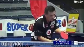 He Zhi Wen Collection Of Deadly Table Tennis Blows (Highlights)